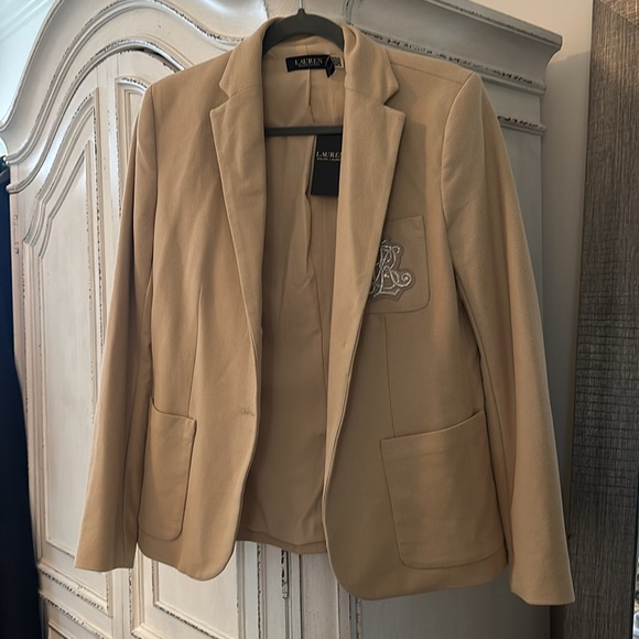 NWT Ralph Lauren Tan Blazer - Picture 3 of 6